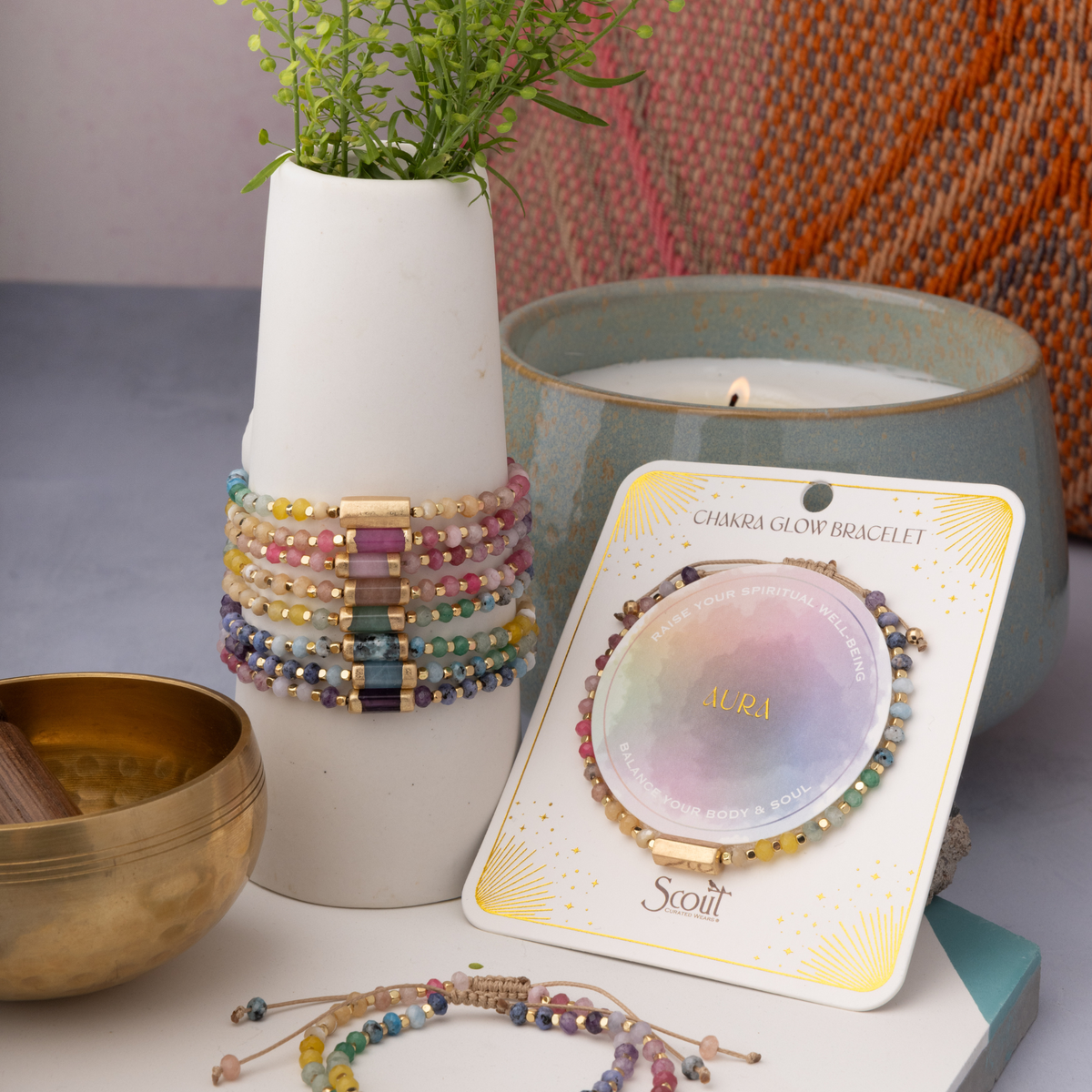 Chakra Glow Bracelet - Vitality/Root/Gold