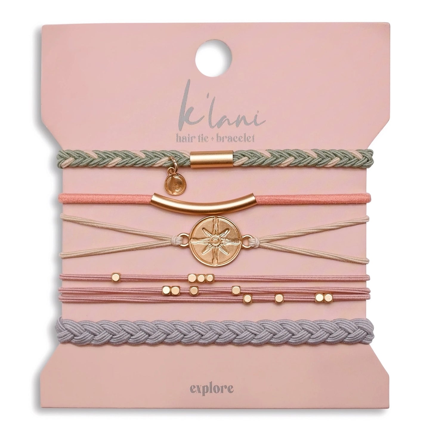 K'Lani Hair Tie Bracelet Set - Explore