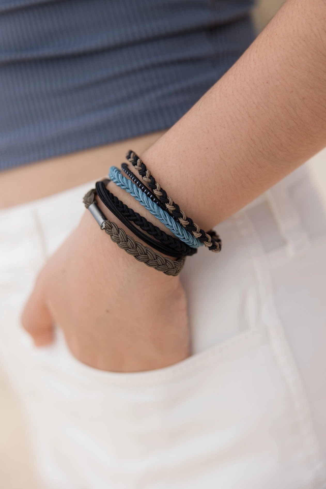 K'Lani Hair Tie Bracelet Set - Hustle