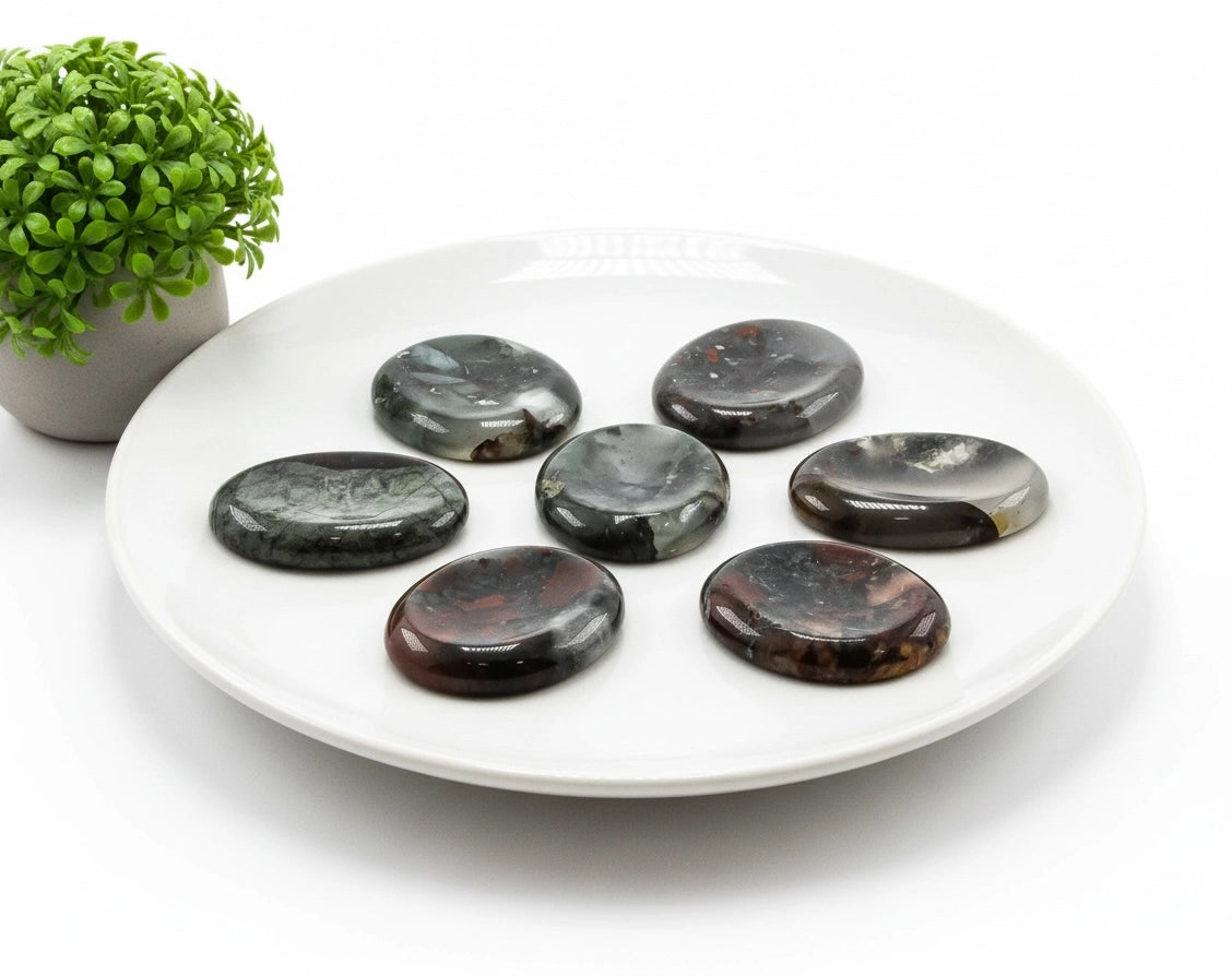 Bloodstone Worry Stone