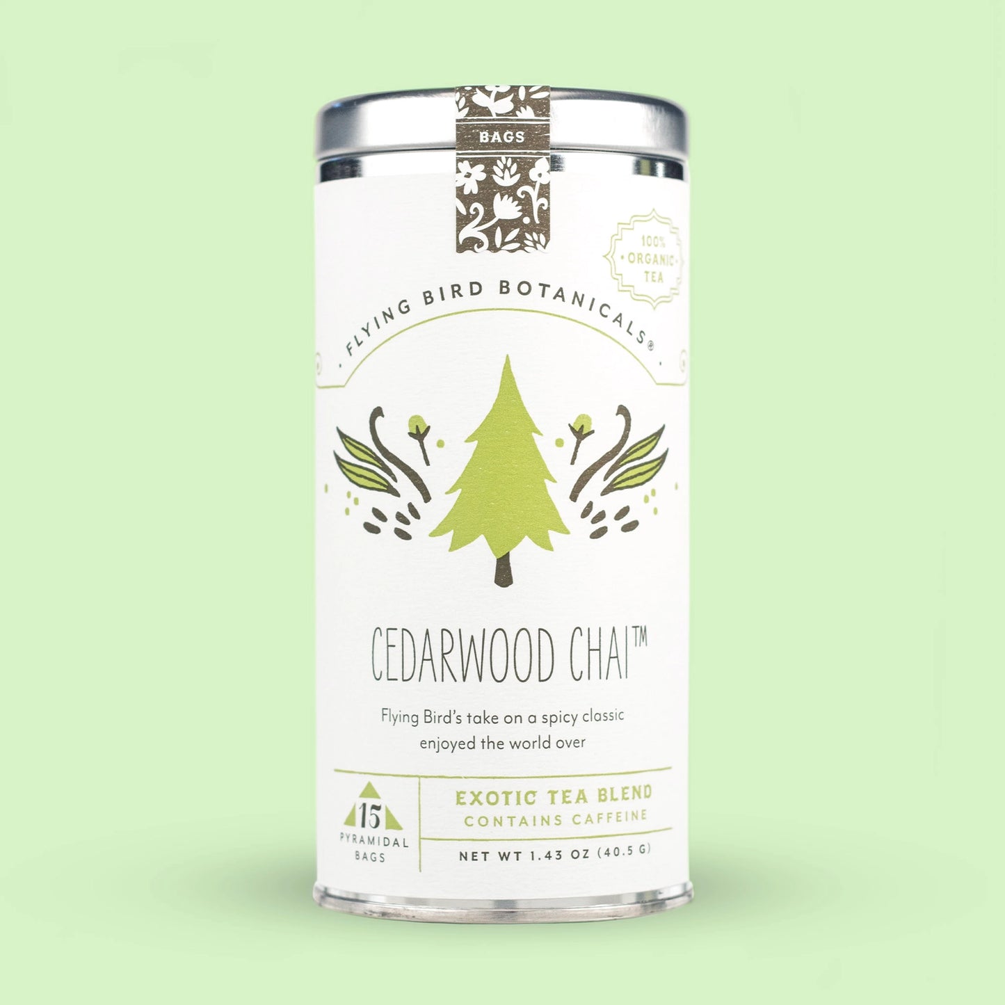 Cedarwood Chai – 15 Tea Bag Tin