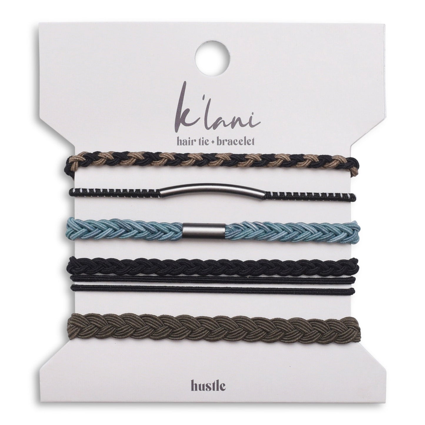 K'Lani Hair Tie Bracelet Set - Hustle