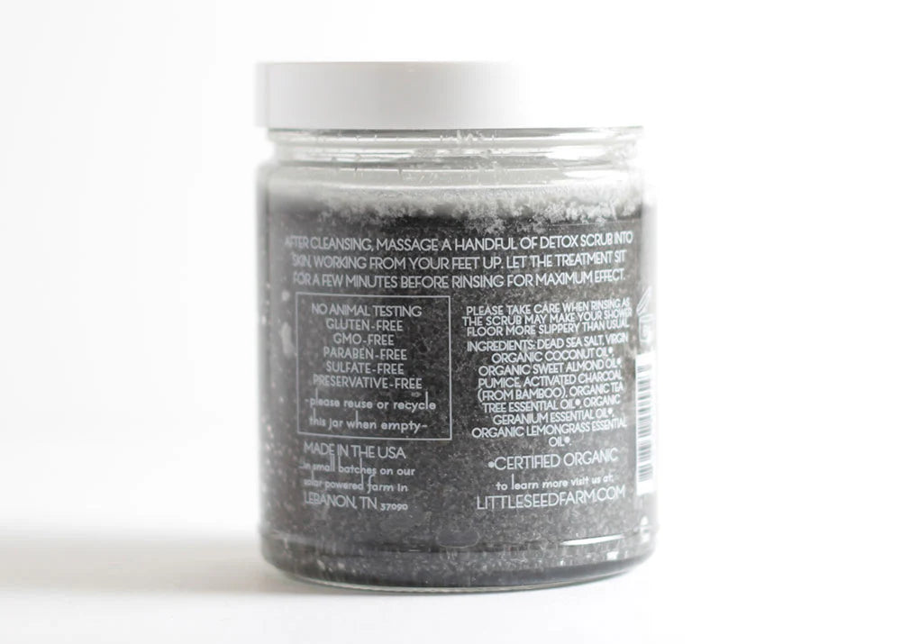 Activated Charcoal Detox Salt Scrub