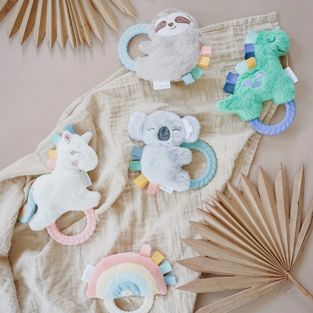 Ritzy Rattle Pal - Plush Rattle + Teether - Rainbow