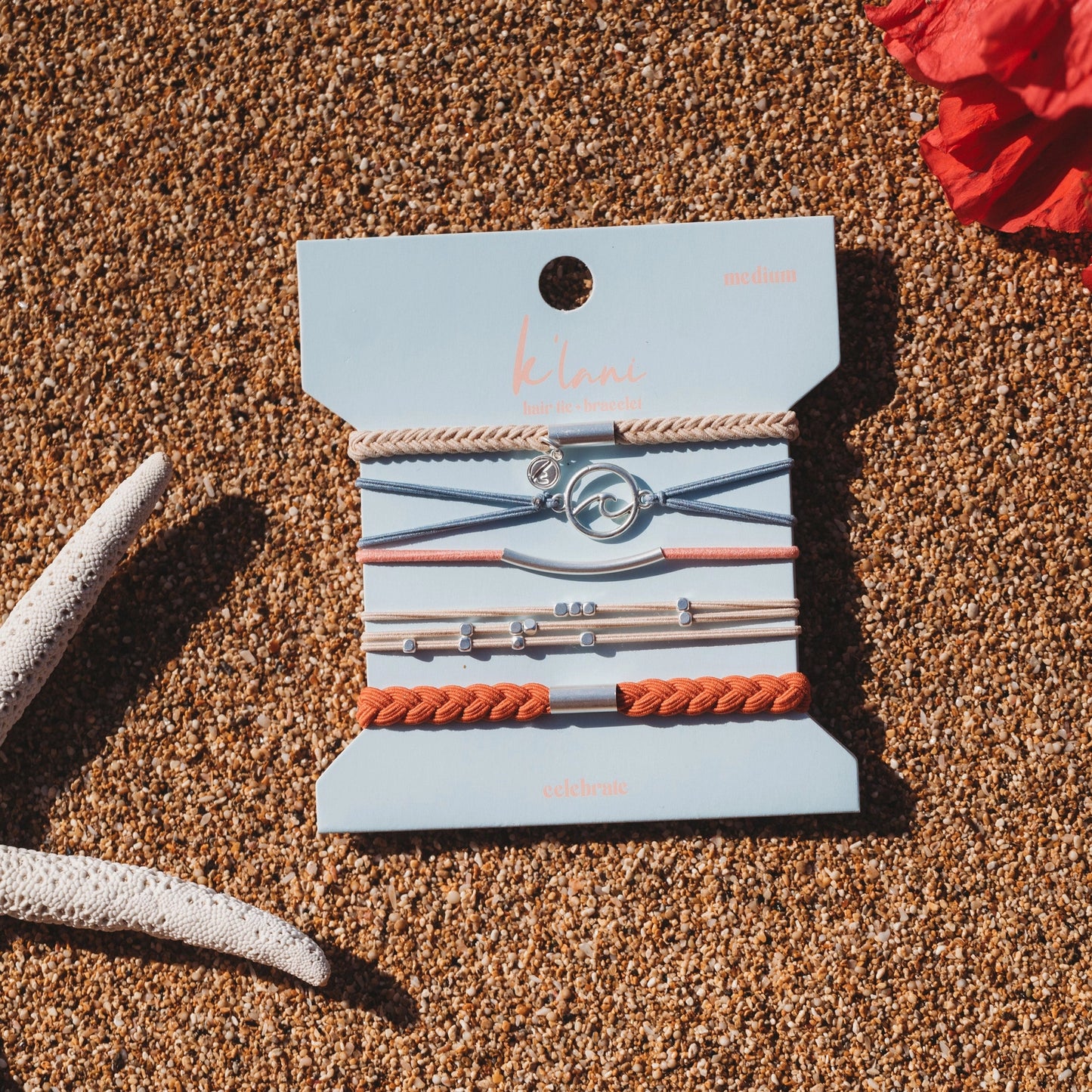 K'Lani Hair Tie Bracelet Set - Celebrate