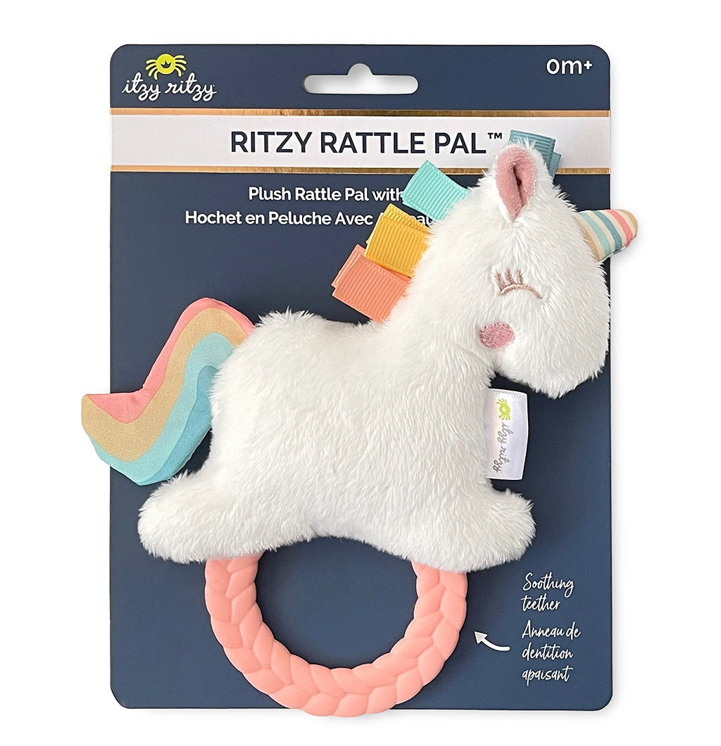 Ritzy Rattle Pal - Plush Rattle + Teether - Unicorn