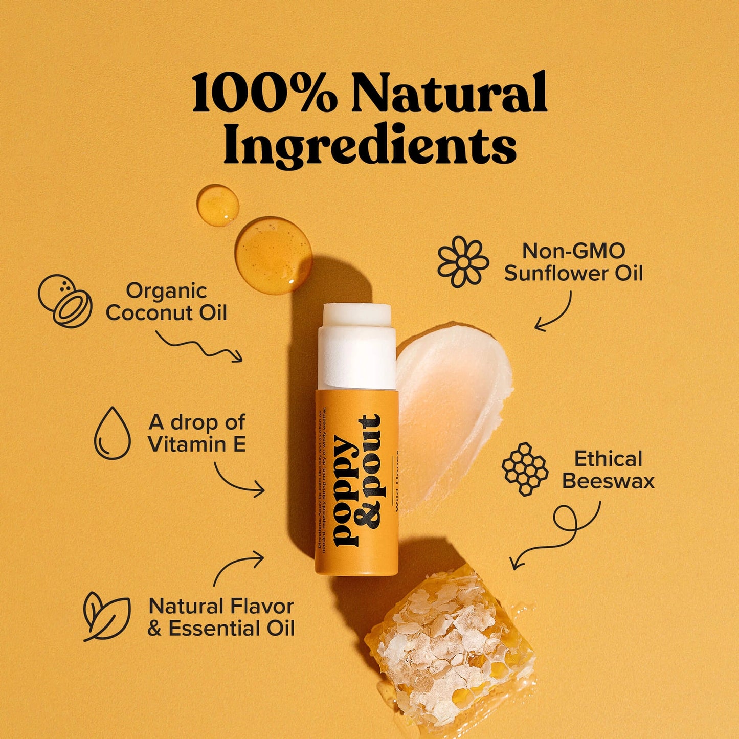All Natural Lip Balm - Wild Honey