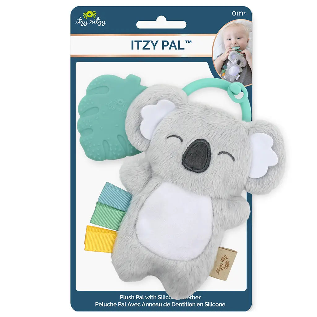 Itzy Pal Plush + Teether - Lilac Dino