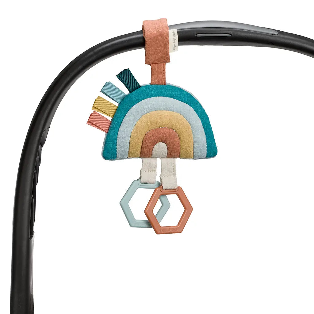 Ritzy Jingle - Attachable Travel Toy - Neutral Rainbow