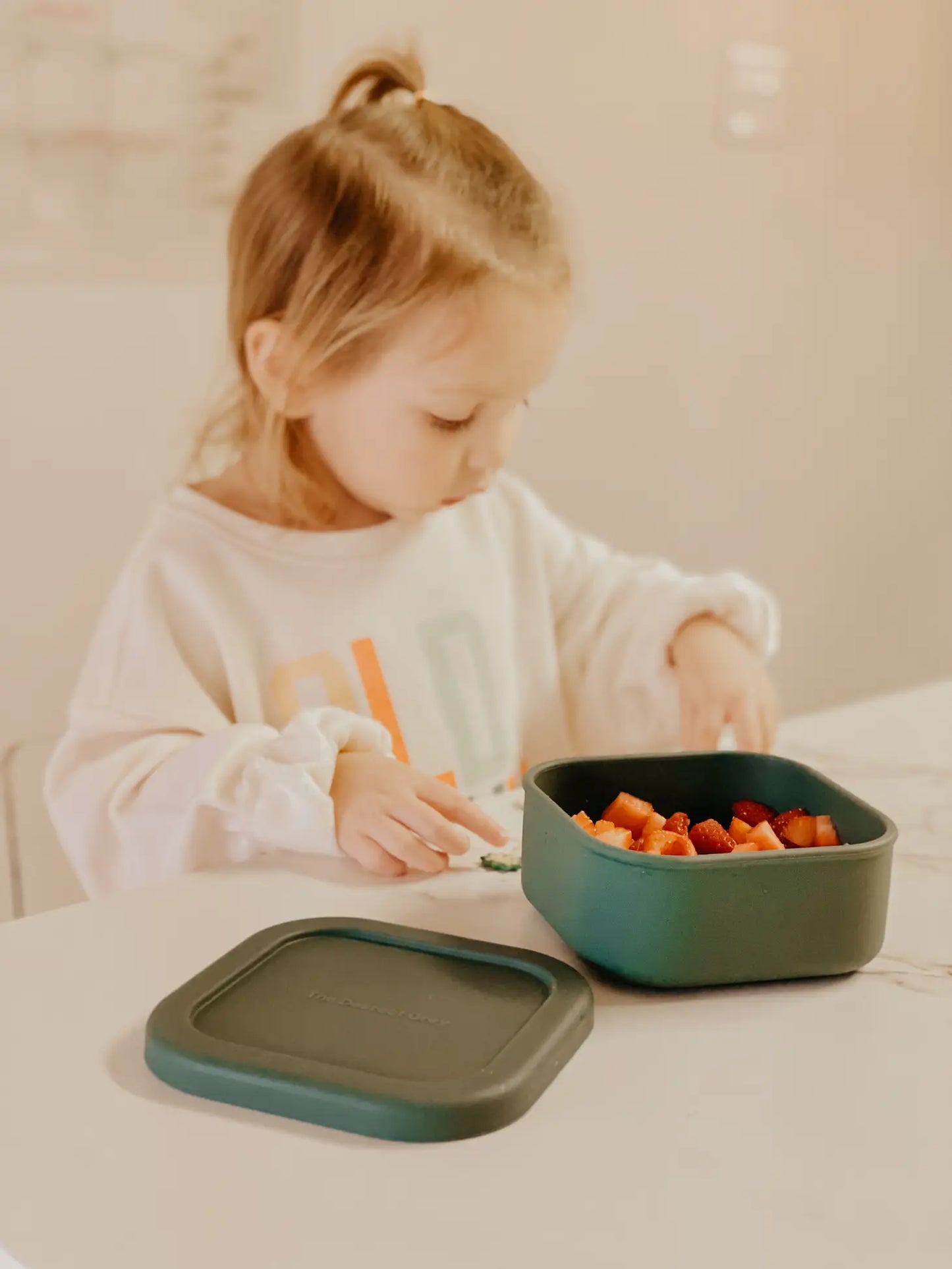 Mini Silicone Bento Box - Denim