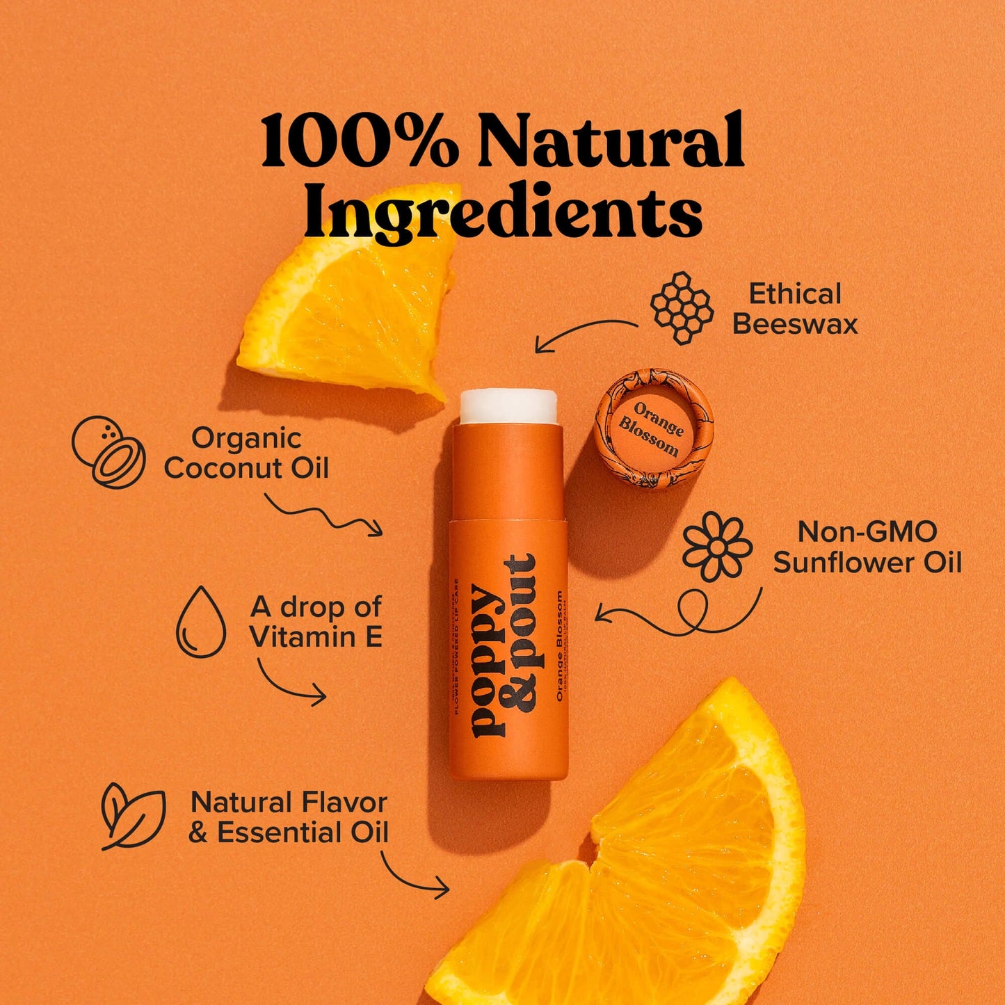 All Natural Lip Balm - Orange Blossom