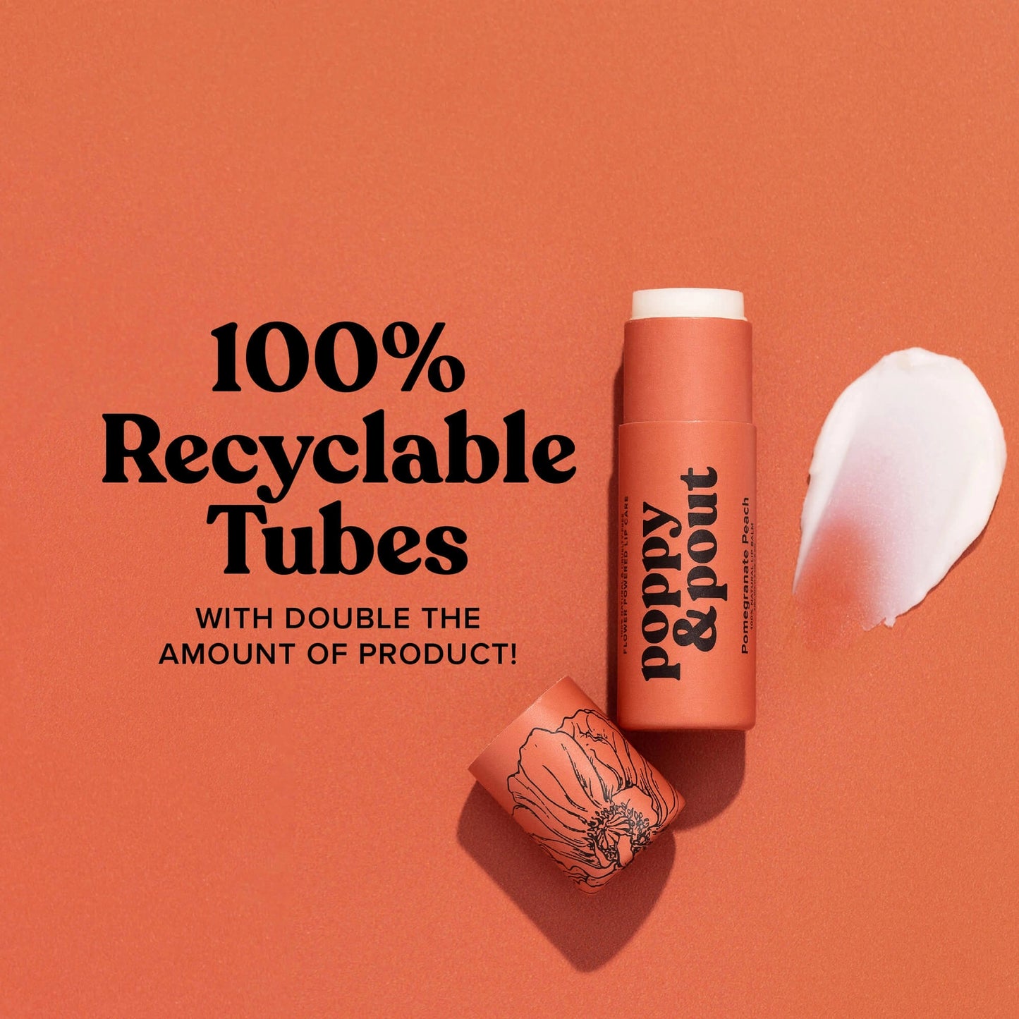 All Natural Lip Balm - Pomegranate Peach