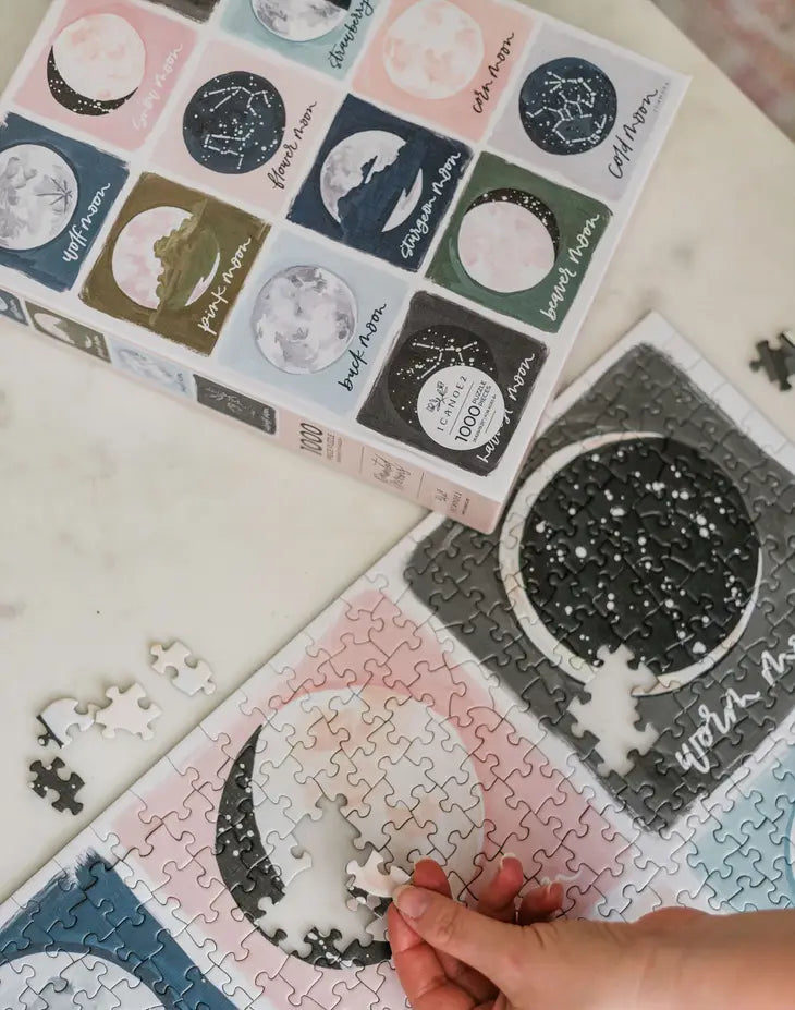 1000 Piece Puzzle - Painted Moons