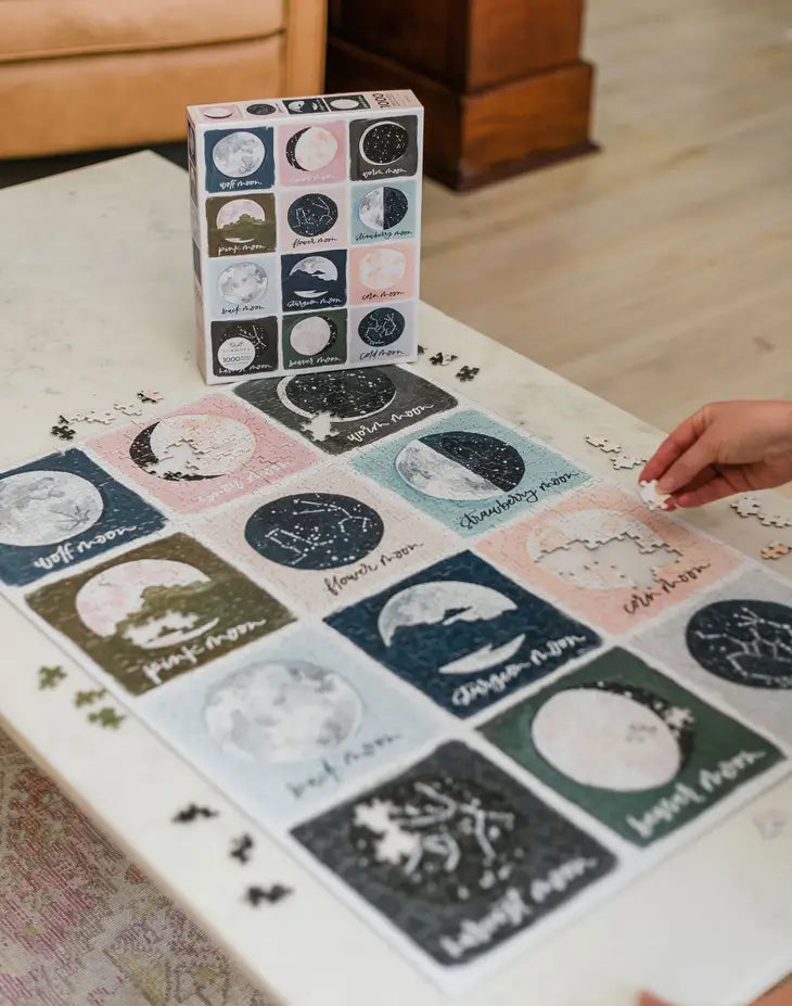 1000 Piece Puzzle - Painted Moons
