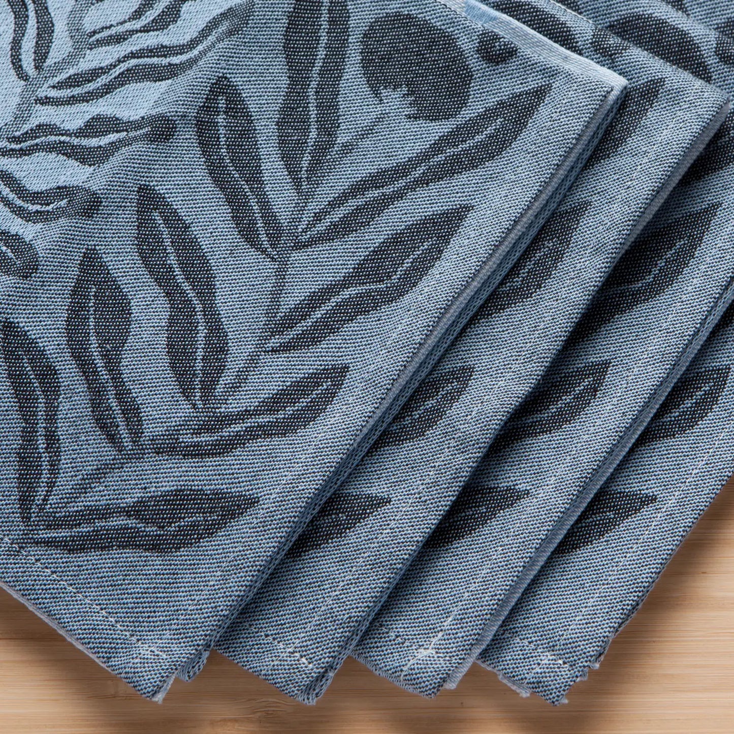 Reusable Cotton Jacquard Napkins - Entwine