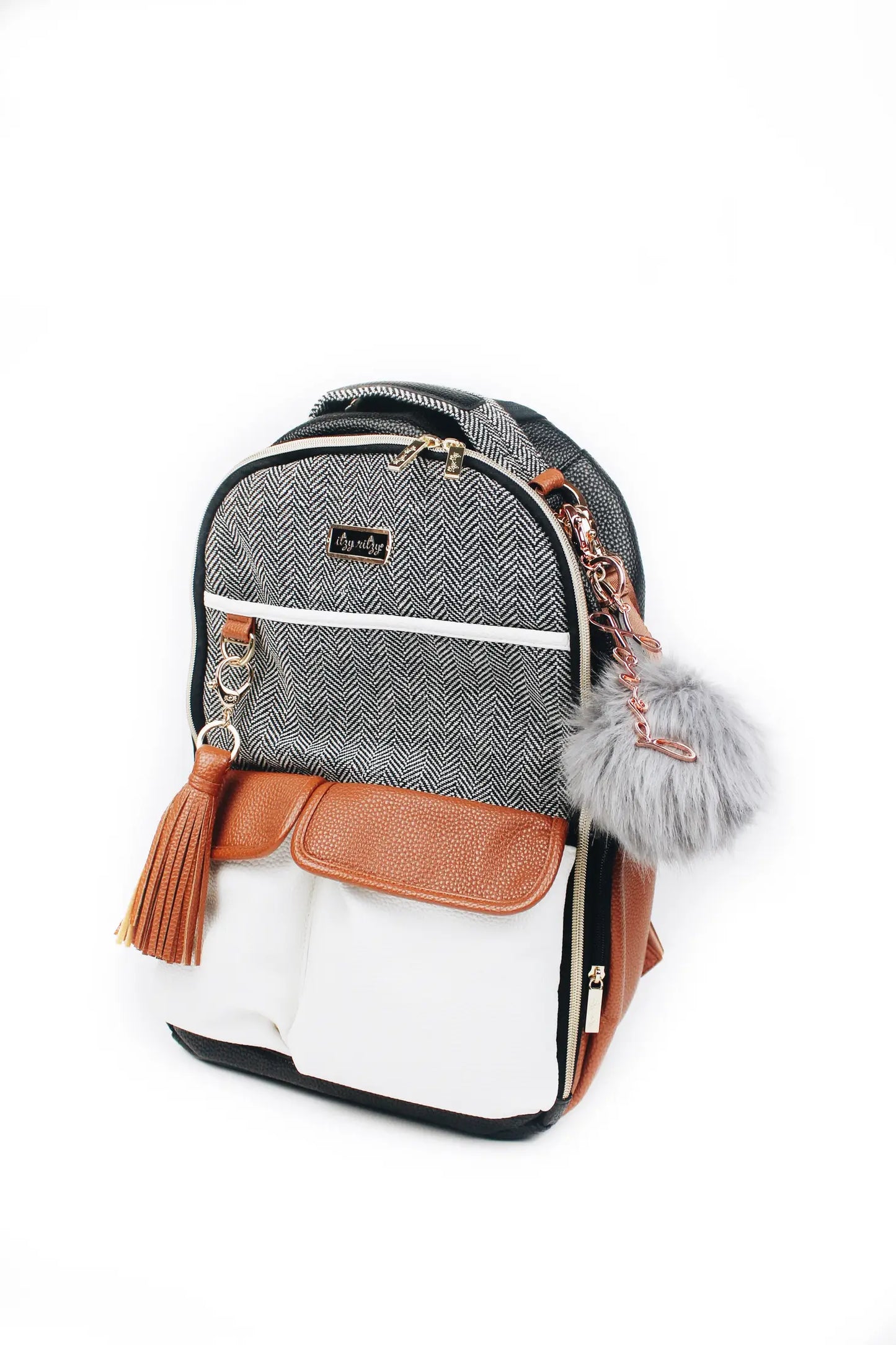 Pouf Charm Keychain - Gray