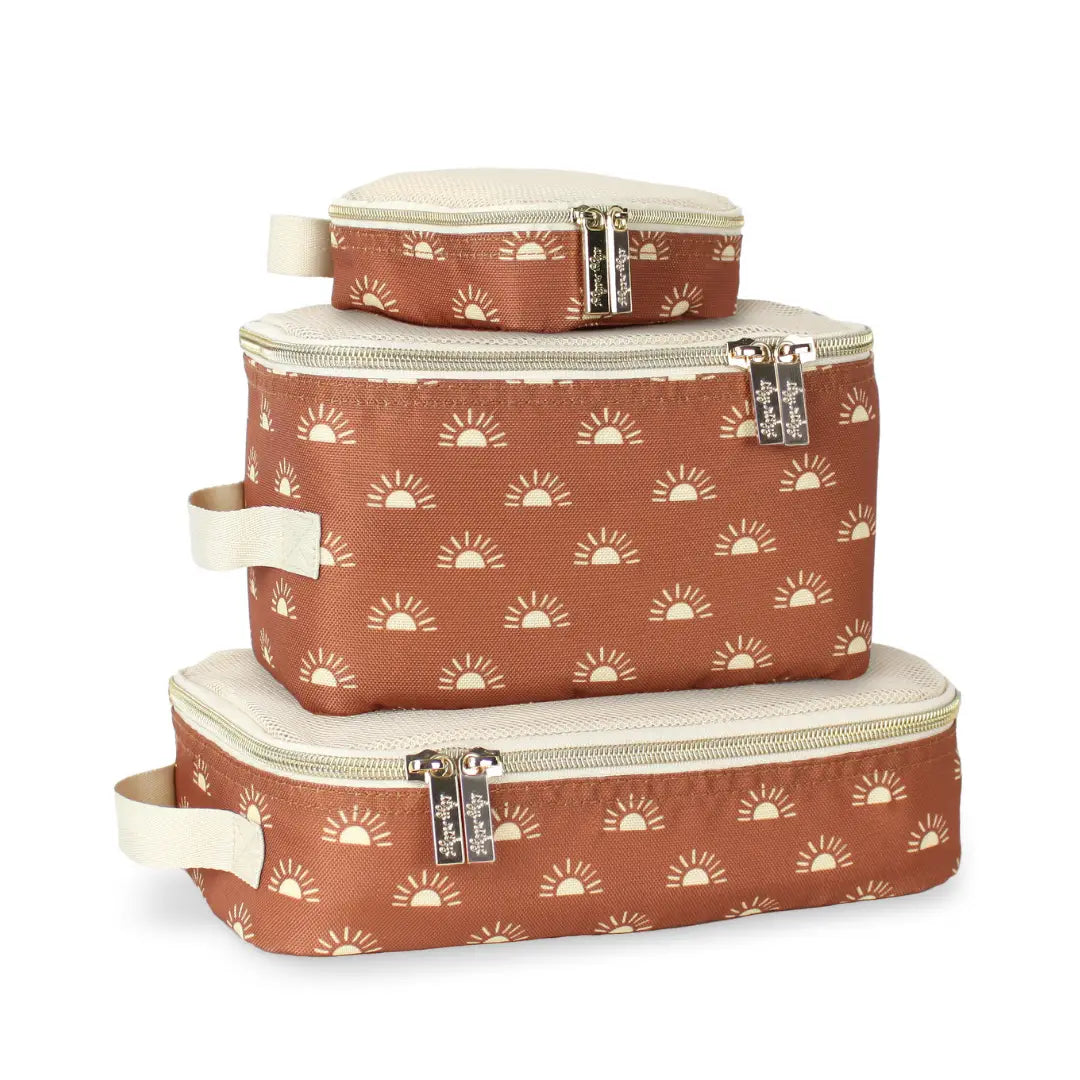 Pack Like A Boss Packing Cubes - Terracotta Suns