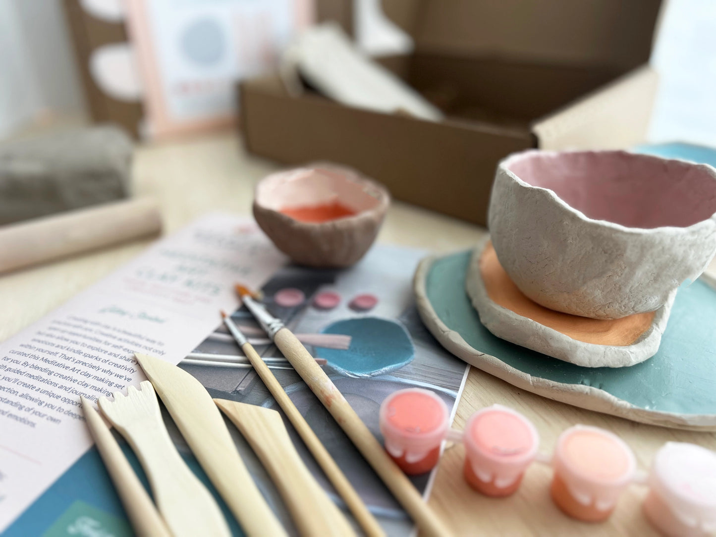 Meditative Art Clay Kit + Self-Care Meditations and Projects