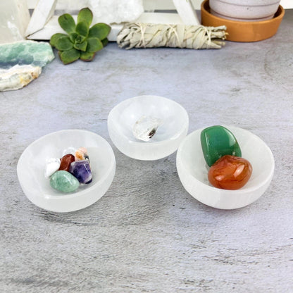Mini Selenite Crystal Charging Bowl [6-7cm]