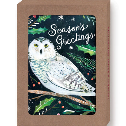 Snowy Owl | Boxed Holiday Greeting Card Set of 10