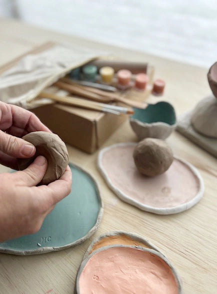 Meditative Art Clay Kit + Self-Care Meditations and Projects