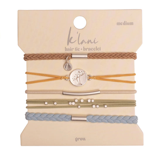 K'Lani Hair Tie Bracelet Set - Grow