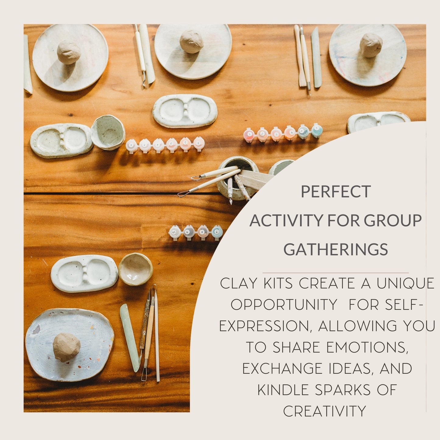 Meditative Art Clay Kit + Self-Care Meditations and Projects