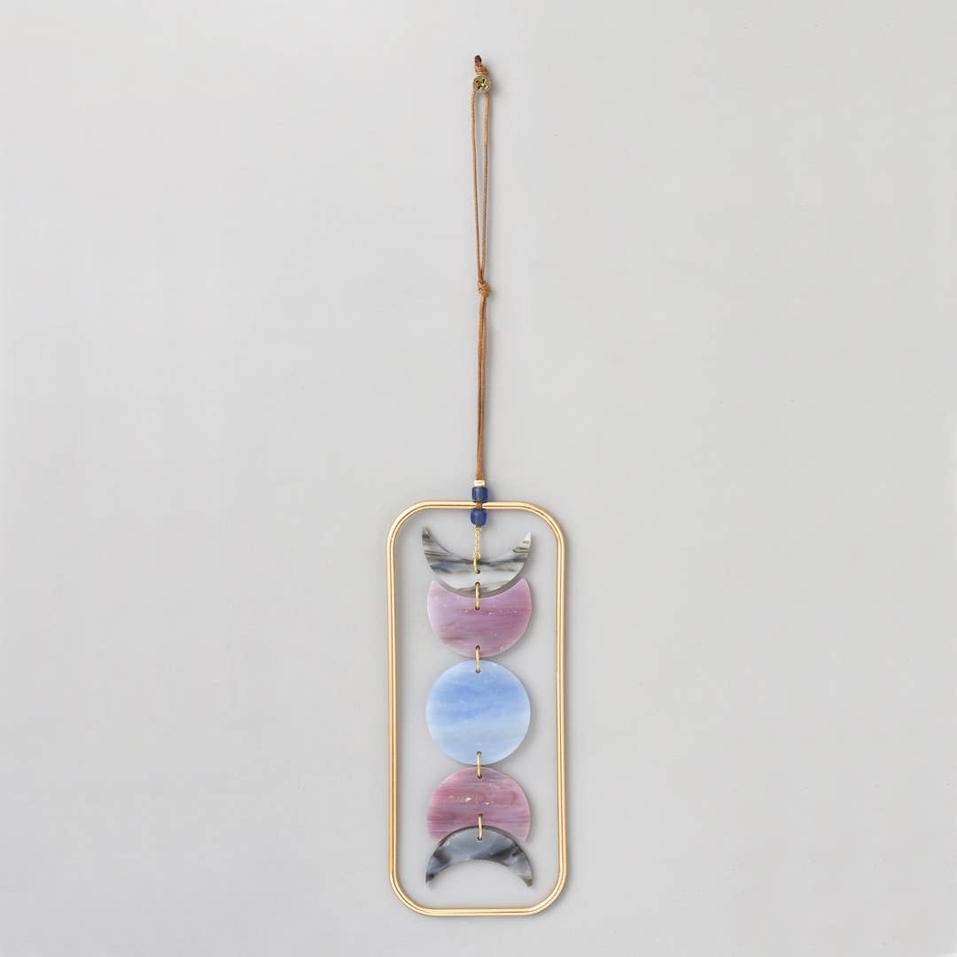 Stained Glass Light Catcher - Moon Phase