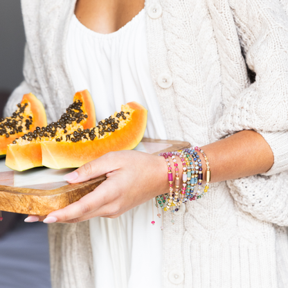 Chakra Glow Bracelet - Vitality/Root/Gold