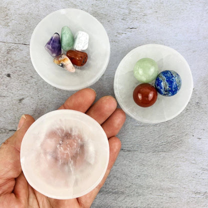 Mini Selenite Crystal Charging Bowl [6-7cm]