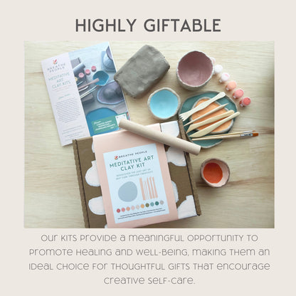 Meditative Art Clay Kit + Self-Care Meditations and Projects