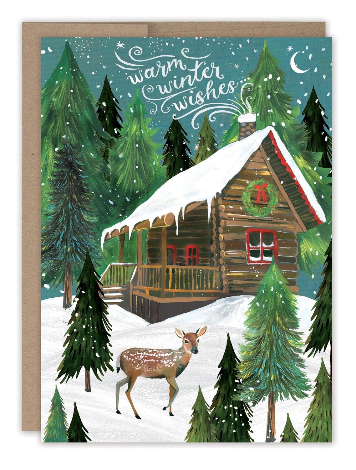 Winter Cabin | Boxed Holiday Greeting Card Set of 10