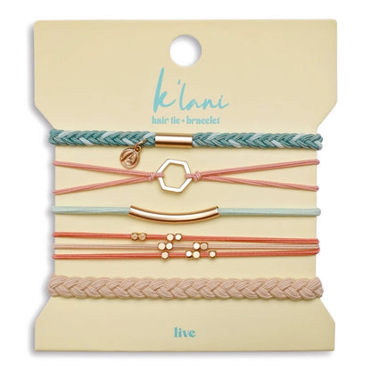 K'Lani Hair Tie Bracelet Set - Live