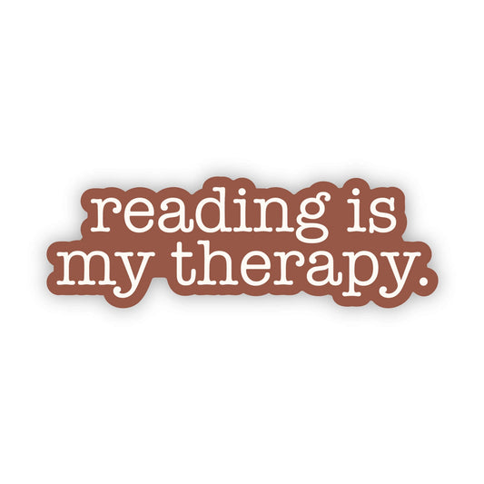 Reading Is My Therapy | Vinyl Sticker