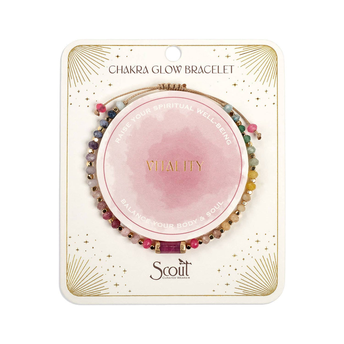 Chakra Glow Bracelet - Vitality/Root/Gold