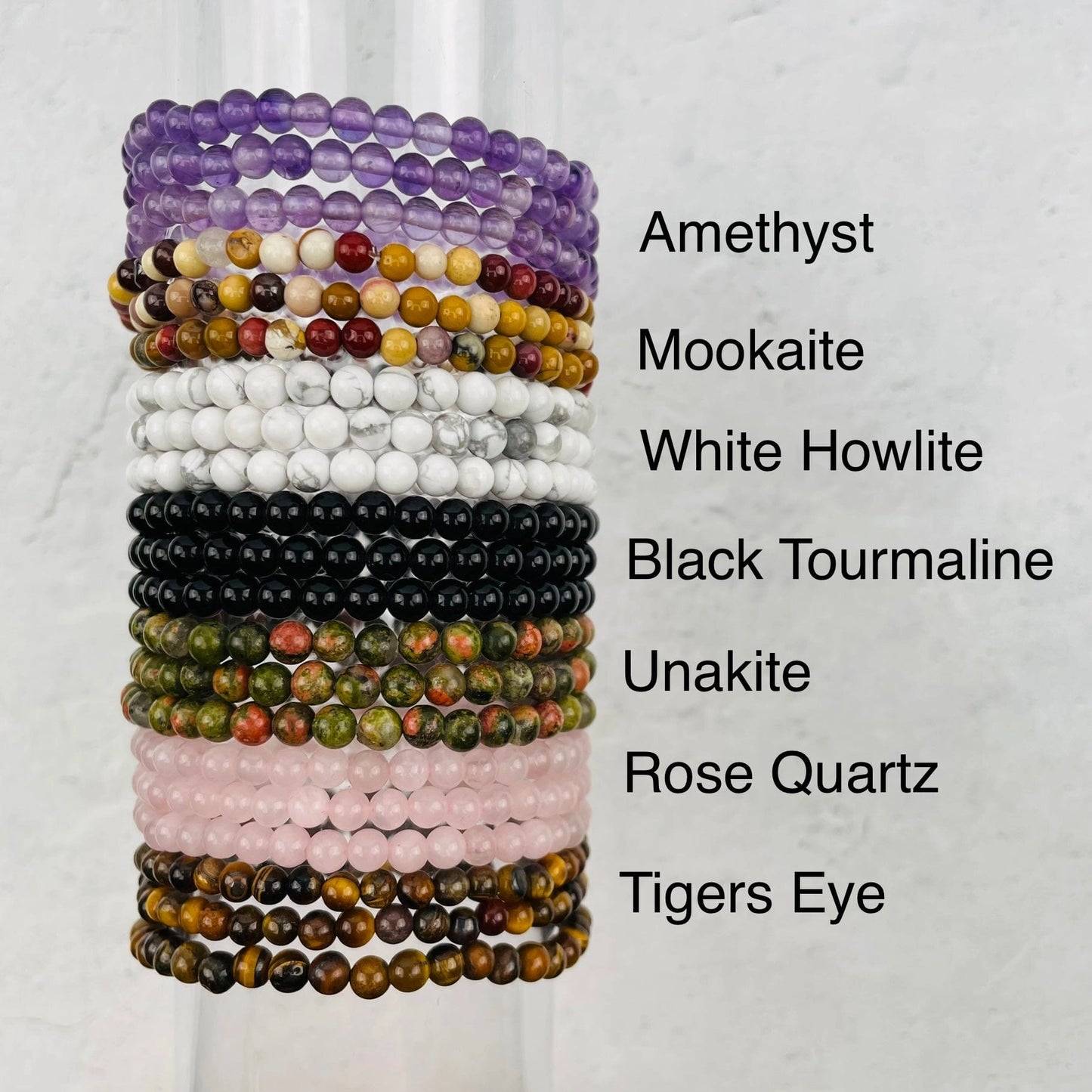 Natural Crystal Bracelets [4mm]