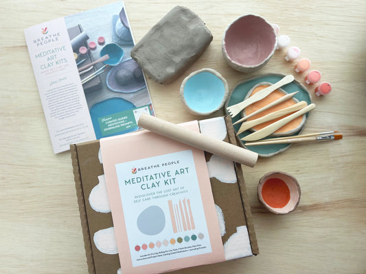 Meditative Art Clay Kit + Self-Care Meditations and Projects