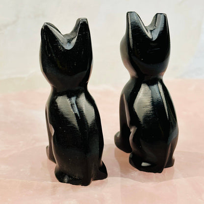 Black Onyx Gemstone Cat