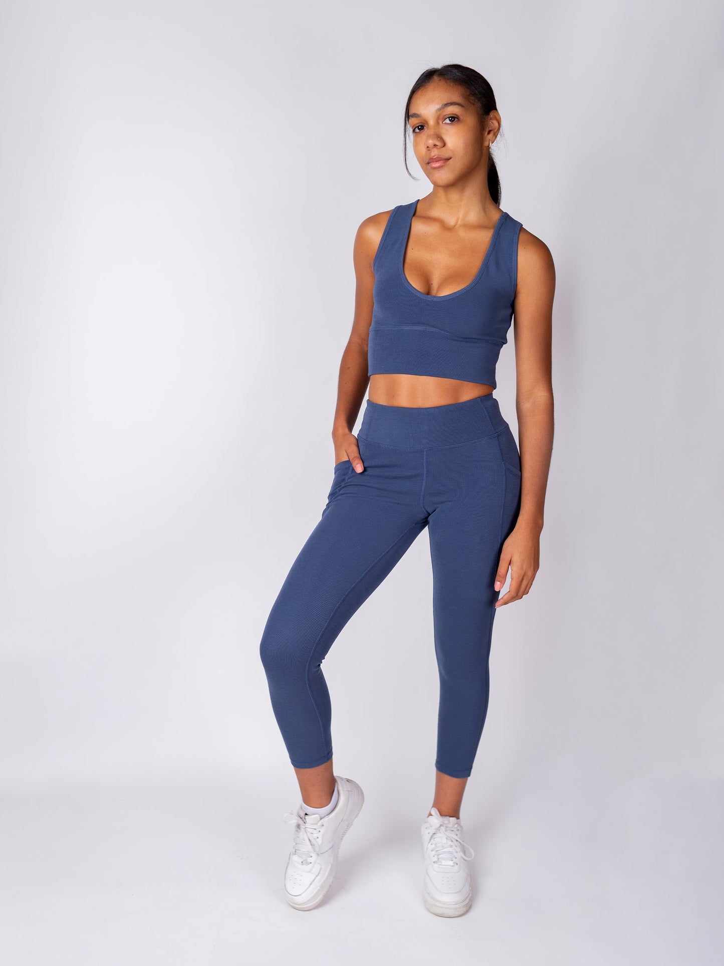 PlantTec™ Crop/Petite Leggings | Blueberry *COLLECTIVE*