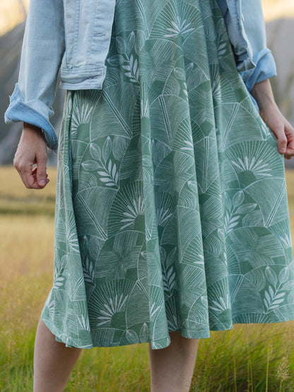 Deco Frond Midi Dress *COLLECTIVE*