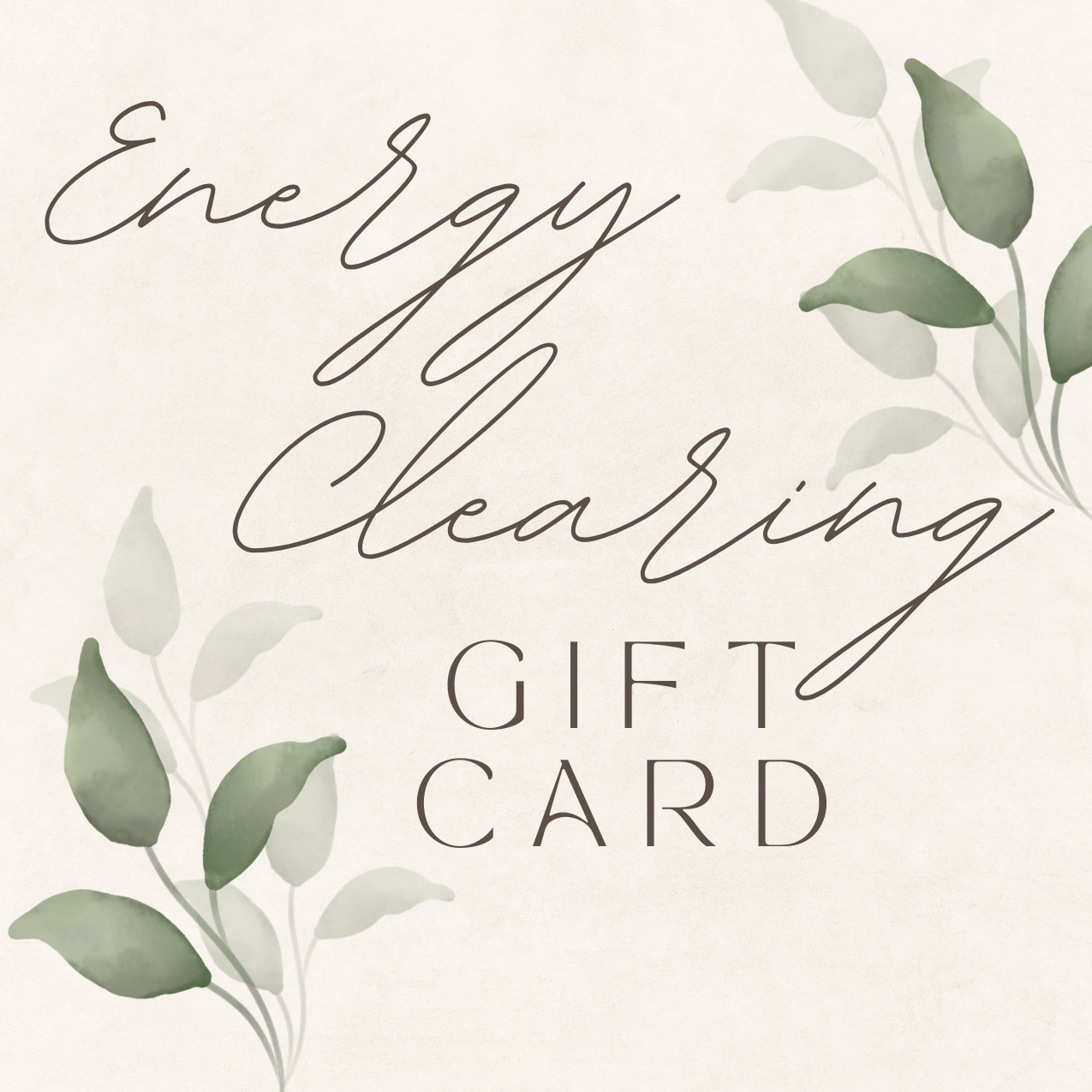 Energy Clearing Gift Card