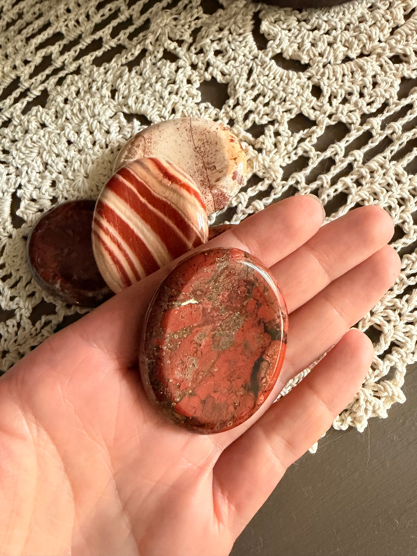 Brecciated Jasper Worry Stone