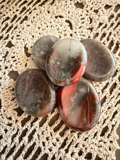 Bloodstone Worry Stone