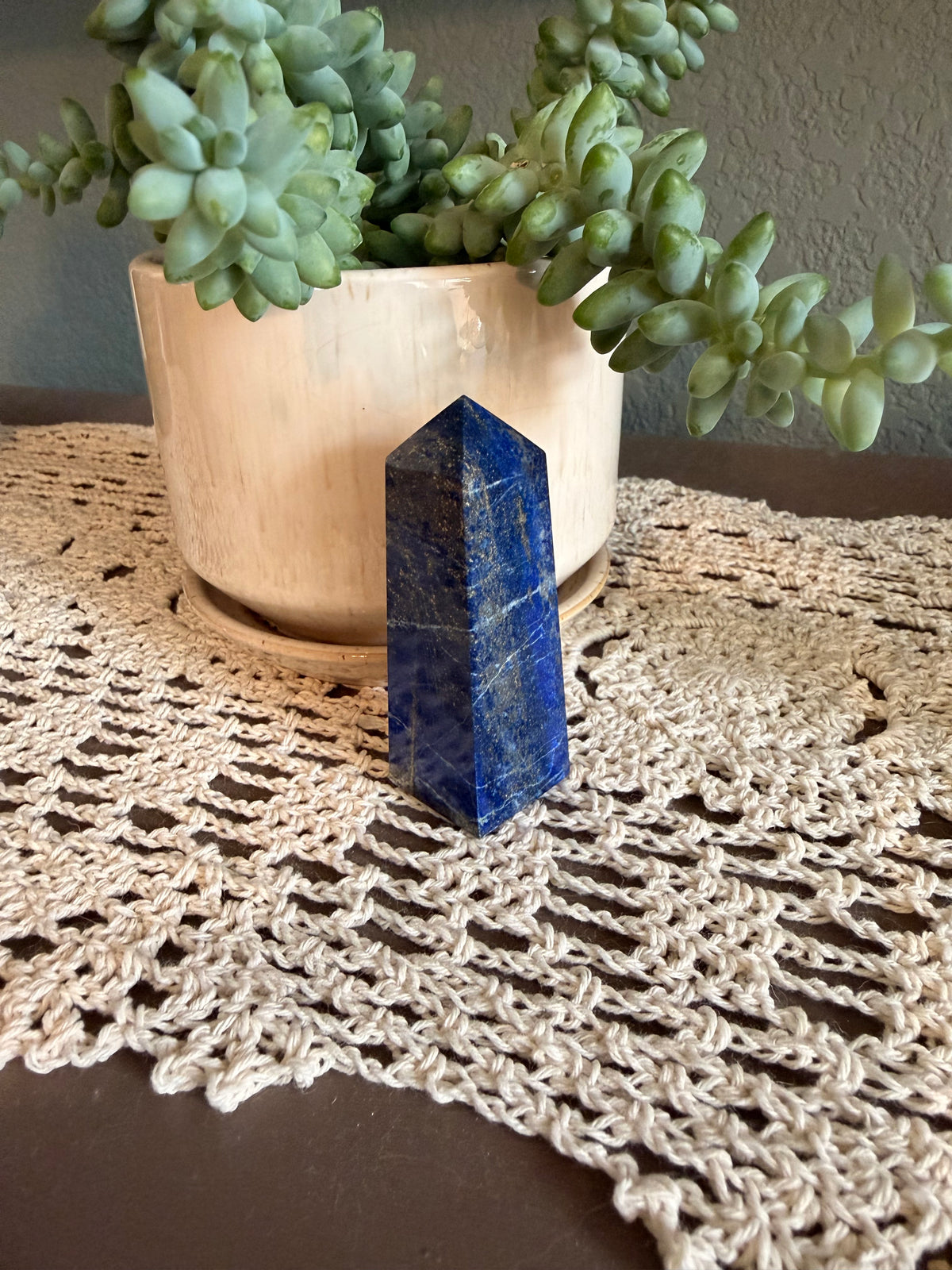 Lapis Lazuli 4 Sided Obelisk (~3in/7.5cm)