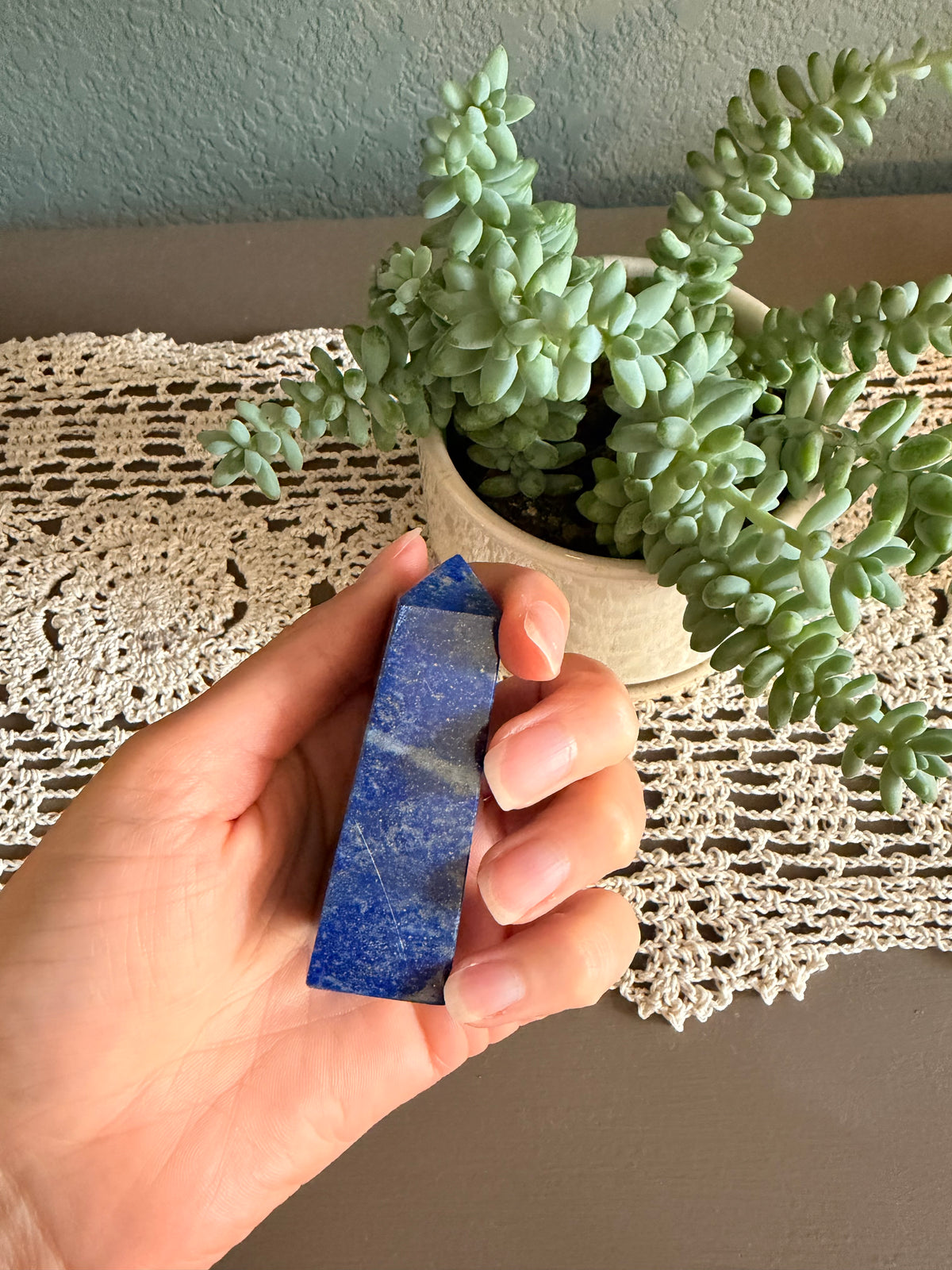 Lapis Lazuli 4 Sided Obelisk (~3in/7.5cm)