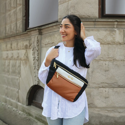 Ritzy Pack - Fanny Pack + Crossbody Bag [Coffee + Cream]