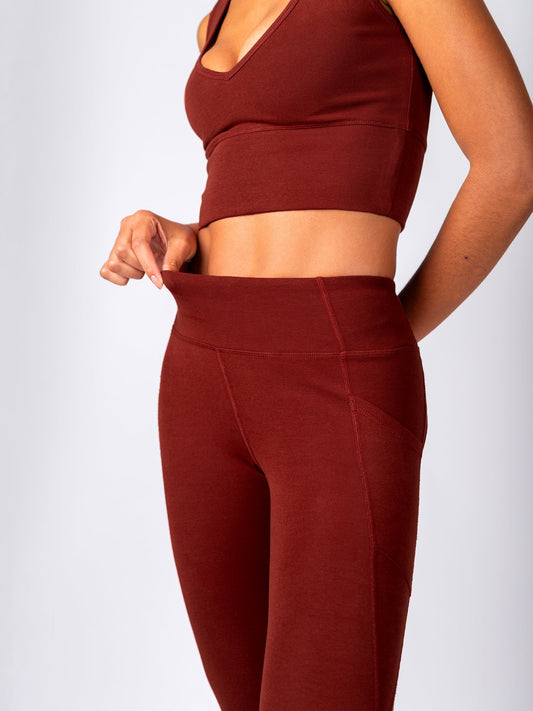 PlantTec™ Crop/Petite Leggings | Redwood *COLLECTIVE*