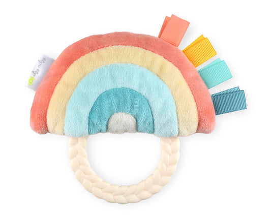 Ritzy Rattle Pal - Plush Rattle + Teether - Rainbow