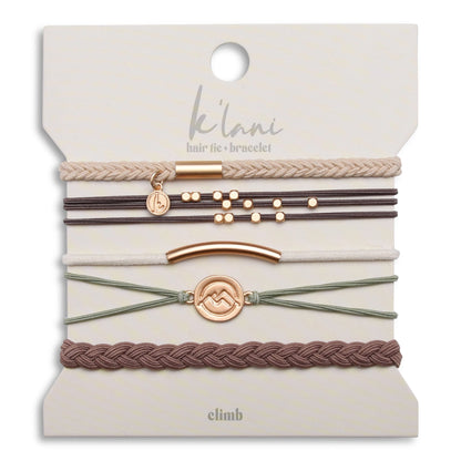 K'Lani Hair Tie Bracelet Set - Climb