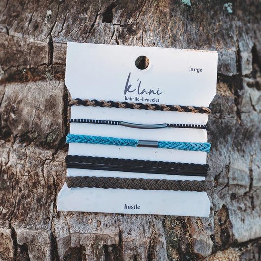 K'Lani Hair Tie Bracelet Set - Hustle